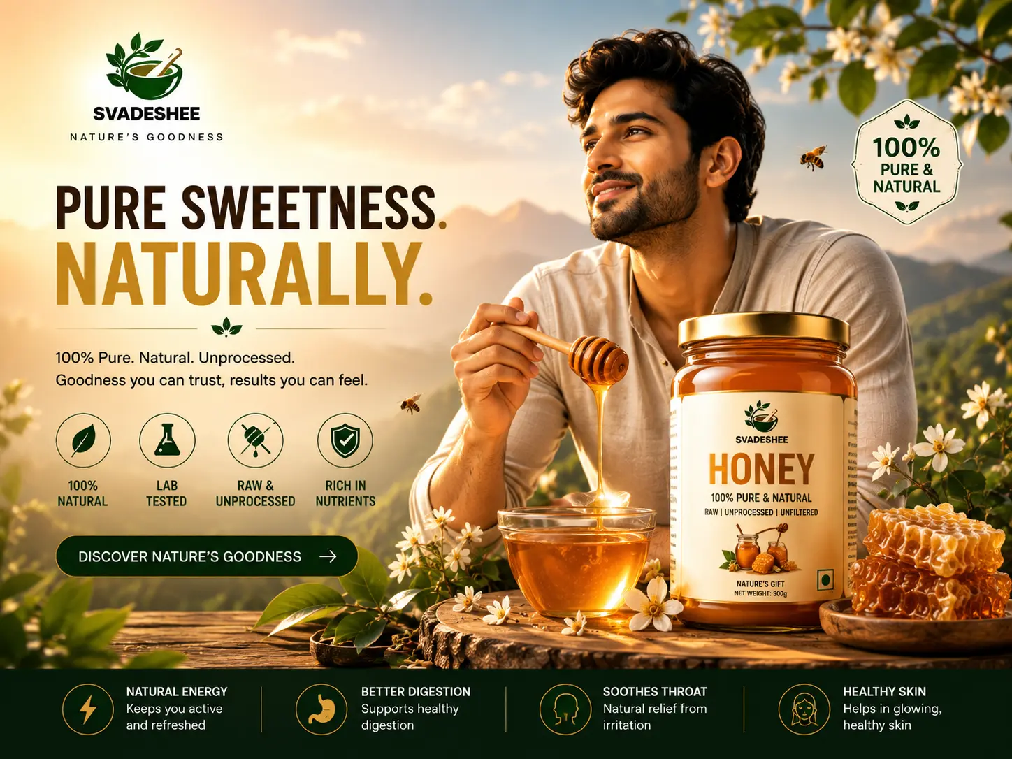 Svadeshee Pure Honey